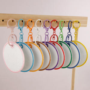 Étiquettes de bagages et porte-clés DIY pour patchs en feutre, patchs vierges pour la décoration - Product Image 1