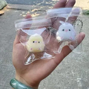 Lote de 2 unidades QQ Play Chick Pinch, Llavero Decorativo, Colgante de Bebé, Juguete de Descompresión de Rebote Lento, de Plástico, Unisex, para Regalar a Novias - Product Image 4