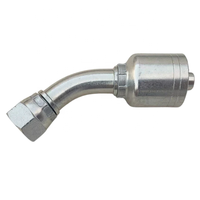 Raccord fileté JIC en laiton forgé, femelle 37° 90° 3/8 x 3/8 pour tuyau de refroidissement R1 et R2