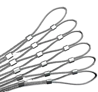 Kunden spezifisches flexibles SS 316 Ferrule Rope Mesh Edelstahl-Kabel netz