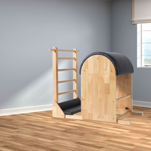 Juego de Fitness Pilates de 5 piezas: barril de escalera de Pilates de roble + reformador de <span class=keywords><strong>arce</strong></span> Blanco/roble y barril de arco para uso en el gimnasio - Product Image 2