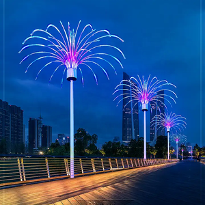 H:3m coloré électrique extérieur étanche décoration 3d Led noël météore animé feux d'artifice lumière - Product Image 2