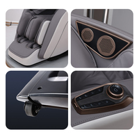 Fauteuil de massage corporel complet de luxe pour la maison, commande vocale, massage par airbag, chargement sans fil, rouleau pour mollets, ions négatifs, écran LCD 7 pouces