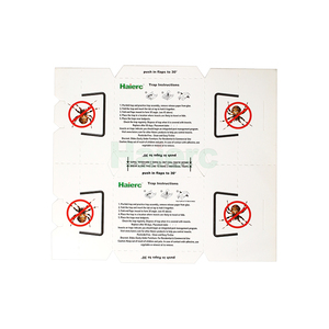Haierc Ménage Non Toxique Lutte Antiparasitaire Sticky Pliable Paper Board Bug Spider Ant Cricket Cockroach Glue Trap - Product Image 5