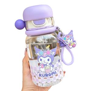 ขวดน้ำเด็กซูโอ มู ซานริโอ 500 มล. ปลอดสาร BPA พร้อมเชือกหิ้ว สำหรับโรงเรียน ของขวัญเปิดเทอม - Product Image 5