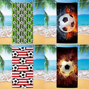 <span class=keywords><strong>Serviette</strong></span> de plage de style football créative et promotionnelle, personnalisée sur le thème des matchs de football mondiaux, <span class=keywords><strong>serviette</strong></span> de plage en microfibre pour adultes, <span class=keywords><strong>serviette</strong></span> de plage - Product Image 2