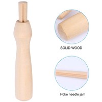 Piquer feutrage aiguille stylo poignées en bois poinçon couture quilting accessoires couture accessoire porte-aiguille