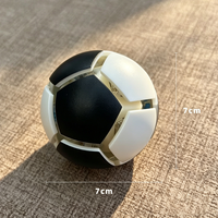 Siap Kirim Gantungan Kunci Bola Sepak ABS Mini, Cetak UV Logo Tim, Souvenir Penggemar Olahraga, Hadiah Grosir