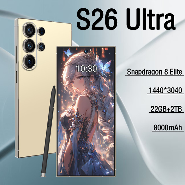 S26 Ultra 5G Smartphone 108MP High Definition Camera 16GB+1TB Big Storage Smooth Operation Wholesale Mobile Phone