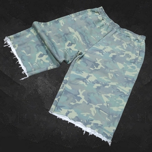 Shorts Bermuda camouflage pour homme, taille élastique, poches, respirants, décontractés, en tissu French Terry tricoté - Product Image 2