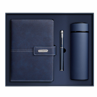 Coffret Cadeau d'Entreprise de Luxe en Gros : Agenda Personnalisé en Cuir PU Rigide et Carnet Promotionnel Personnalisé pour Employés
