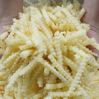 Commerciële Automatische Krulvriesmachine Aardappel Schillen Wassen Snijden Tandwielpomp RVS 500-2000kg/u Franse Friet Golvend