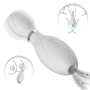 2024 Venta al por mayor Bola de bolos 10 Vibrating Sucker Wand Masajeador Vibrador de succión fuerte para mujer - Product Image 1