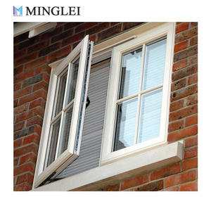 <span class=keywords><strong>หน้าต่าง</strong></span>อลูมิเนียมสีขาวแบบยุโรปประสิทธิภาพสูง ประหยัดพลังงาน กระจกสามชั้น เปิดออกด้านนอก พร้อมตะแกรง - Product Image 1