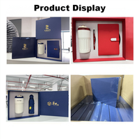 Coffret Cadeau d'Entreprise de Luxe Hong-Fu en Acier Inoxydable avec Logo Personnalisé – Tasse à Café, Parapluie, Carnet et Articles Promotionnels en Soie