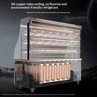 Lemari Pendingin Display Hot Pot Kapasitas Besar YINZHENG, Kabinet Display Kaca Hot Pot, Peralatan Pendingin