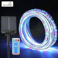 Auvent solaire extérieur de Noël Escaliers de piscine Marches d'escalier de porche Bande lumineuse LED étanche