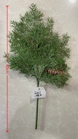 Aiguilles de pin Norfolk artificielles Rral Touch, brindilles de cyprès et de cèdre, plantes vertes, arbustes pour la décoration de Noël et des fêtes