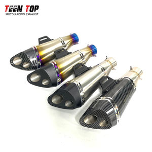 Silencieux d'échappement de moto universel à double sortie pour MT25 FZ8 FZ6N ZX25R R3 R6 Ninja650 GW250 - Product Image 3
