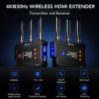 Transmisor y Receptor HDMI Inalámbrico SYONG Actualizado 4K 450m, de Uno a Cinco, Compatible con Escaneo Inteligente de Canales 2.4G/5G UVC, Transmisión en Vivo para Exteriores