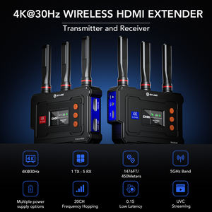 Transmisor y Receptor HDMI Inalámbrico SYONG Actualizado 4K 450m, de Uno a Cinco, Compatible con Escaneo Inteligente de Canales 2.4G/5G UVC, Transmisión en Vivo para Exteriores - Product Image 2