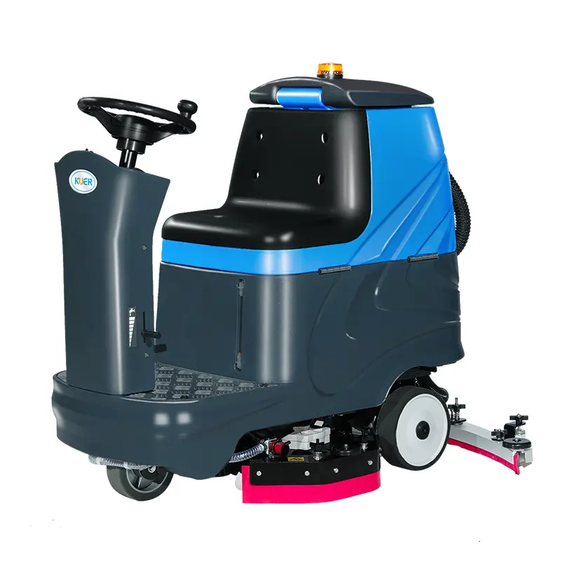 2 Brushes Industrial Floor Cleaner Scrubber Machine Ride On Floor Cleaning Machine