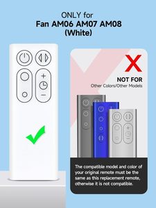 Nouvelle télécommande de remplacement compatible avec le <span class=keywords><strong>ventilateur</strong></span> <span class=keywords><strong>Dyson</strong></span> AM06 AM07 AM08 965824-01 965824-02 couleur blanche - Product Image 5