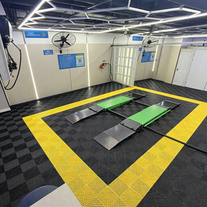Car Wash <b>Floor</b> Grid Panels <b>Interlocking</b> Plastic <b>Floor</b> <b>Mats</b> Anti-Slip Wear-Resistant No Trenching Required Durable Grid <b>Floor</b> - Product Image 5