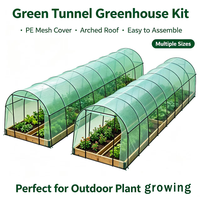 Serre de jardin pliable facile à assembler, imperméable, mini-serre tunnel en feuille d'aluminium pour jardin