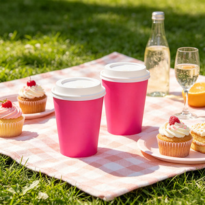 Vasos de Plástico Fucsia para Fiestas, 270cc, Desechables, para Uso en Fiestas - Product Image 3