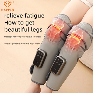 Masajeador de Rodillas PAKISS 8866 2 en 1 Recargable por USB Inalámbrico con Compresión para Aliviar la Fatiga de las Piernas y Mejorar la Circulación - Product Image 1