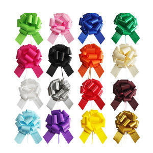 Factory Direct Custom Multitone Plastic <b>Pull</b> <b>Bow</b> Gift <b>Bow</b> for Seasonal Packaging Wedding Decoration - Product Image 1