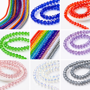 Perline Piatte in Cristallo di Pujiang, Cina, Perline Sfaccettate Rotonde per Creazione di Gioielli e Accessori per Capelli, Forniture per Lavori Artigianali - Product Image 4