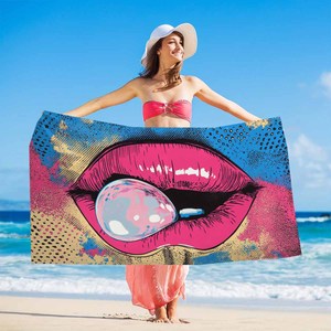 3D kỹ thuật số in ấn động vật nén bãi biển Khăn Thiết kế sang trọng nhanh chóng khô cát miễn phí tùy chỉnh in sợi nhỏ thể thao khăn tắm - Product Image 4