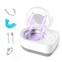 Nettoyeur à ultrasons dentaire de taille voyage, prend en charge la couleur, la personnalisation du logo et la chambre en acier inoxydable 304, certifié CE/FDA