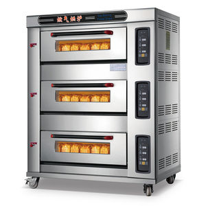 <span class=keywords><strong>Horno</strong></span> Eléctrico/a Gas de 1, 2 o 3 Niveles con 1/2/3/4/6/8/9/12 Bandejas para Pretzels, Galletas, Pan y Bizcochos - Precio - Product Image 1