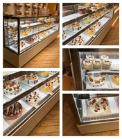 Armoire à gâteaux réfrigérateur en verre congélateur présentoir à gâteaux Dessert vitrine à gâteaux boulangerie congélateur vitrine à gâteaux