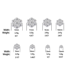 <span class=keywords><strong>Aretes</strong></span> <span class=keywords><strong>de</strong></span> Botón Florales <span class=keywords><strong>de</strong></span> Moissanita en Clúster <span class=keywords><strong>de</strong></span> Múltiples Tamaños al por Mayor en Plata <span class=keywords><strong>de</strong></span> Ley 925 con Diamante VVS Joyería <span class=keywords><strong>Fina</strong></span> <span class=keywords><strong>de</strong></span> Lujo para Hombres y Mujeres - Product Image 6