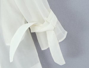 SHENZHU 2025 Primavera, Nuevo Abrigo Largo Informal para Mujer, con Cuello Transparente, Sin Botones, <span class=keywords><strong>Chaqueta</strong></span> de Protección Solar 25154 - Product Image 5
