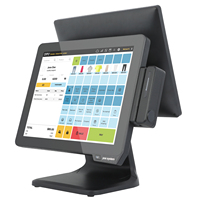 Sistem POS/All in One Layar Sentuh 15 Inch Baru untuk Supermarket dan Restoran