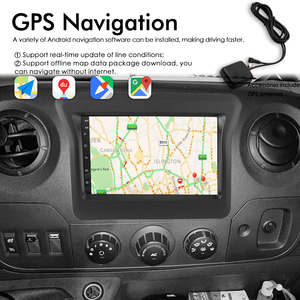 Sistema Multimedia Android para coche para Nissan NV400 <span class=keywords><strong>Opel</strong></span> <span class=keywords><strong>Movano</strong></span> Renault Master Vauxhall <span class=keywords><strong>Movano</strong></span> 2010-2018 Radio pantalla de navegación GPS - Product Image 4