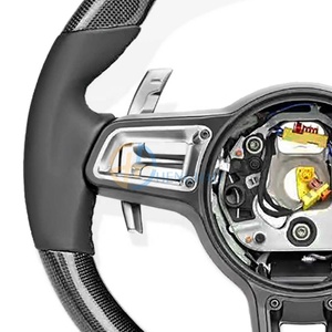 Volante de fibra de carbono de <span class=keywords><strong>precio</strong></span> al por mayor de fábrica para Porsche Cayenne Macan Panamera <span class=keywords><strong>Cayman</strong></span> Boxster 718 911 actualización estilo GT - Product Image 3
