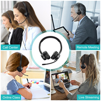Grosir mikrofon headset suara stereo headset kantor bisnis noise canceling