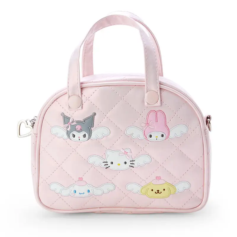 Sıcak satış karikatür sevimli el çantası kadınlar için nakış ekose moda saklama çantası HK kedi kızların makyaj çantası
