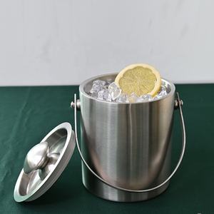 Refroidisseur de seau à glace en acier inoxydable à double paroi de conception classique pour les cadeaux d'affaires et le stockage de <span class=keywords><strong>champagne</strong></span> - Product Image 5