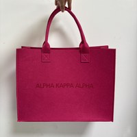 Sacs de courses réutilisables en gros, sacs fourre-tout pliables en feutre avec logo personnalisé pour l'emballage