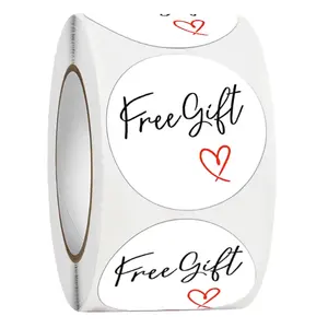 Gran oferta de fábrica, pegatina de regalo de agradecimiento, caja de regalo gratis, decoración de embalaje, etiqueta adhesiva