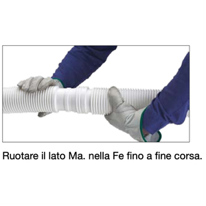 Tuyau flexible d'échappement extra large en acier inoxydable M/F modèle Accord 304 pour l'évacuation des fumées 80 mm - Product Image 5