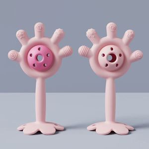 Jouets sensoriels éducatifs à mâcher pour nouveau-nés, hochets mignons pour bébés, silicone de qualité alimentaire, 0 à 24 mois - Product Image 2