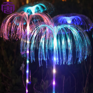Wholesale Ip65 Waterproof Jellyfish <b>Fiber</b>-<b>optic</b> Garden <b>Lights</b> Color-changing For Indoor/outdoor Courtyard Decorations Lawn - Product Image 3
